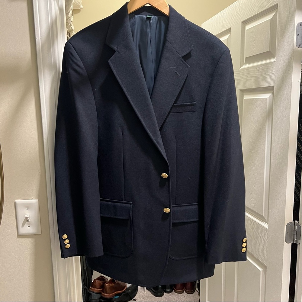 Orvis Travelers Hopsack Blazer - 42 Regular - Navy Unworn